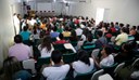 O auditório recebeu os novos estudantes