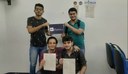 Dos cinco estudantes que desenvolvem o projeto, quatro participam do programa Corredores Digitais