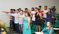 O juramento lembrou as funções do técnico em Agropecuária.