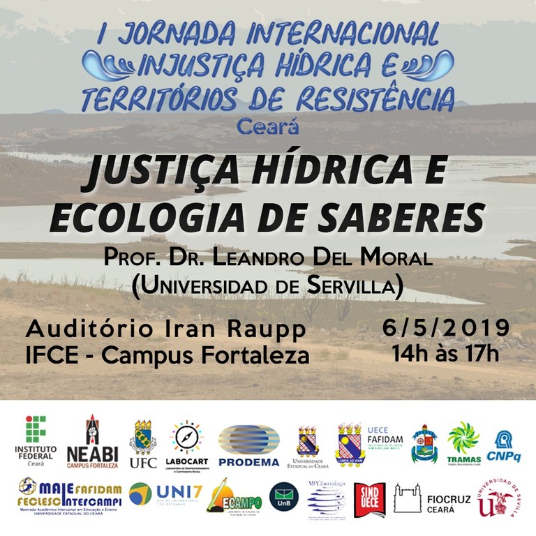 I Jornada Internacional Injustiça Hídrica e Territórios de Resistência I Jornada Internacional Injustiça Hídrica e Territórios de Resistência