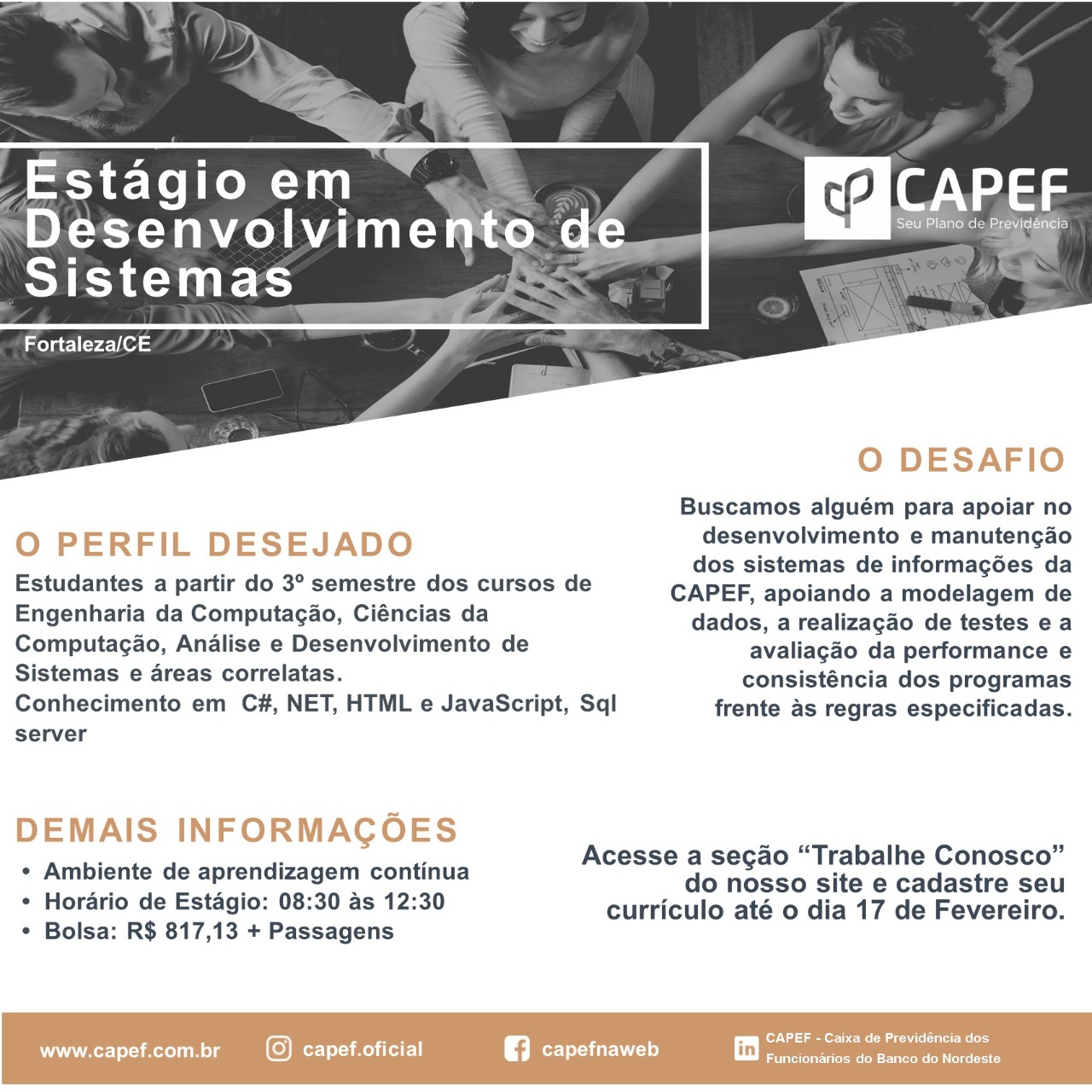 Estágio Desenvolvimento de Sistemas