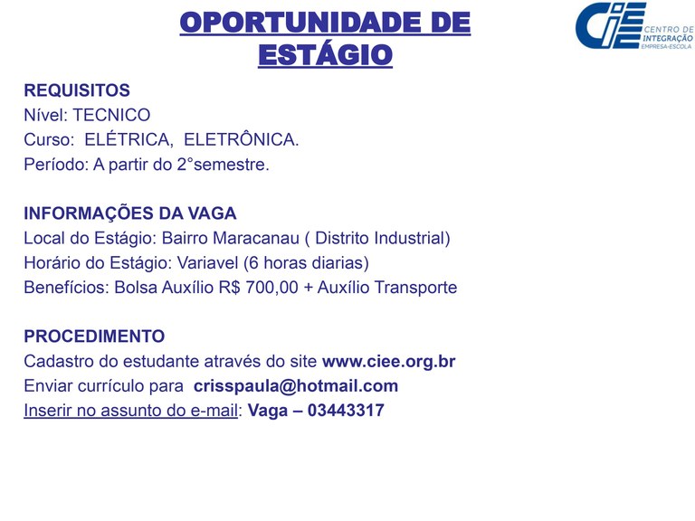 Estágio Elétrico Estágio Elétrico