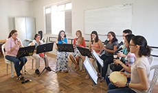 Doces Flautas Doces é um dos grupos do curso técnico Instrumento Musical