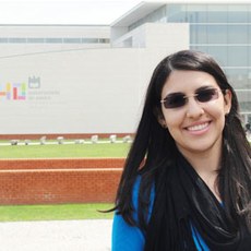 Na imagem, Nayana Santiago, que já se encontra na Universidade de Aveiro (foto: divulgação).