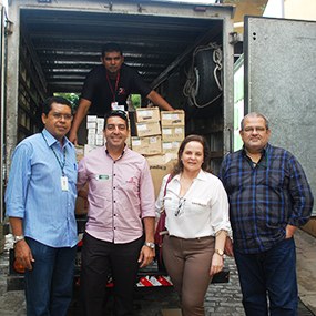 Fortaleza recebe doação de material industrial