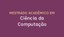 mestrado computação