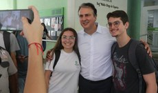 Ministro conversou com a comunidade acadêmica e os gestores do IFCE (foto: Dowglas Lima)
