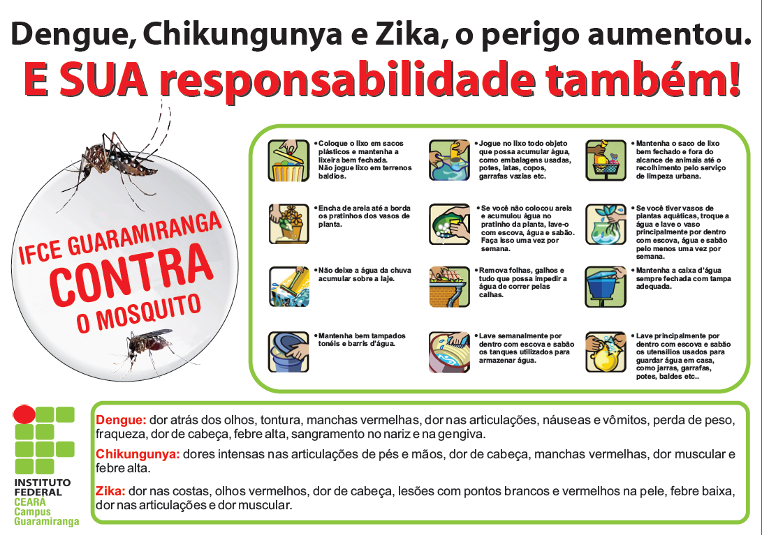 Cartaz combate ao Aedes