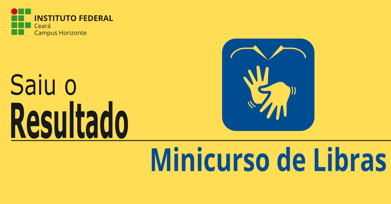 Minicurso Libras Resultado
