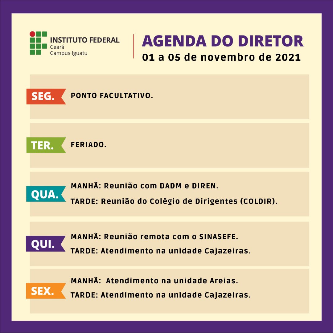 01 a 5 nov 2021
