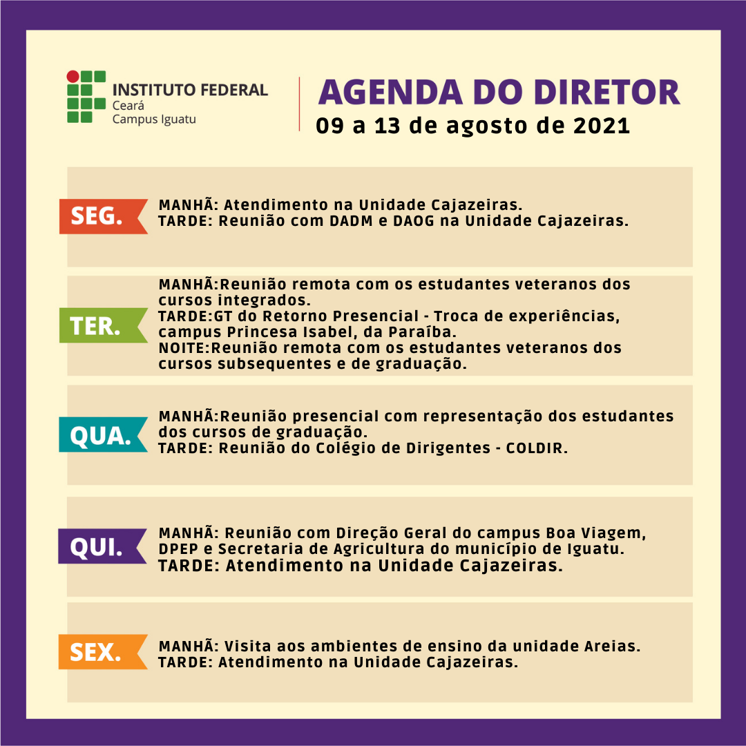 09 a 13 ago 2021