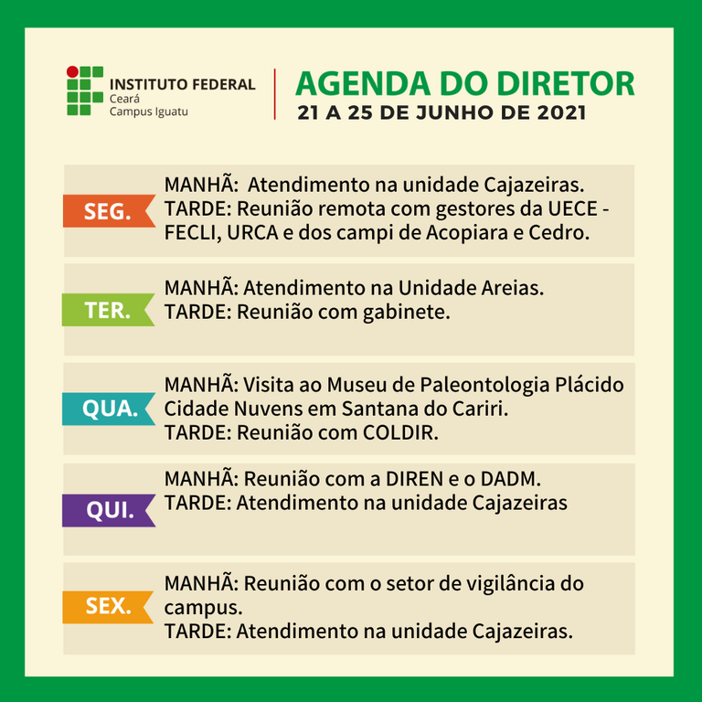 21 a 25 jun 2021
