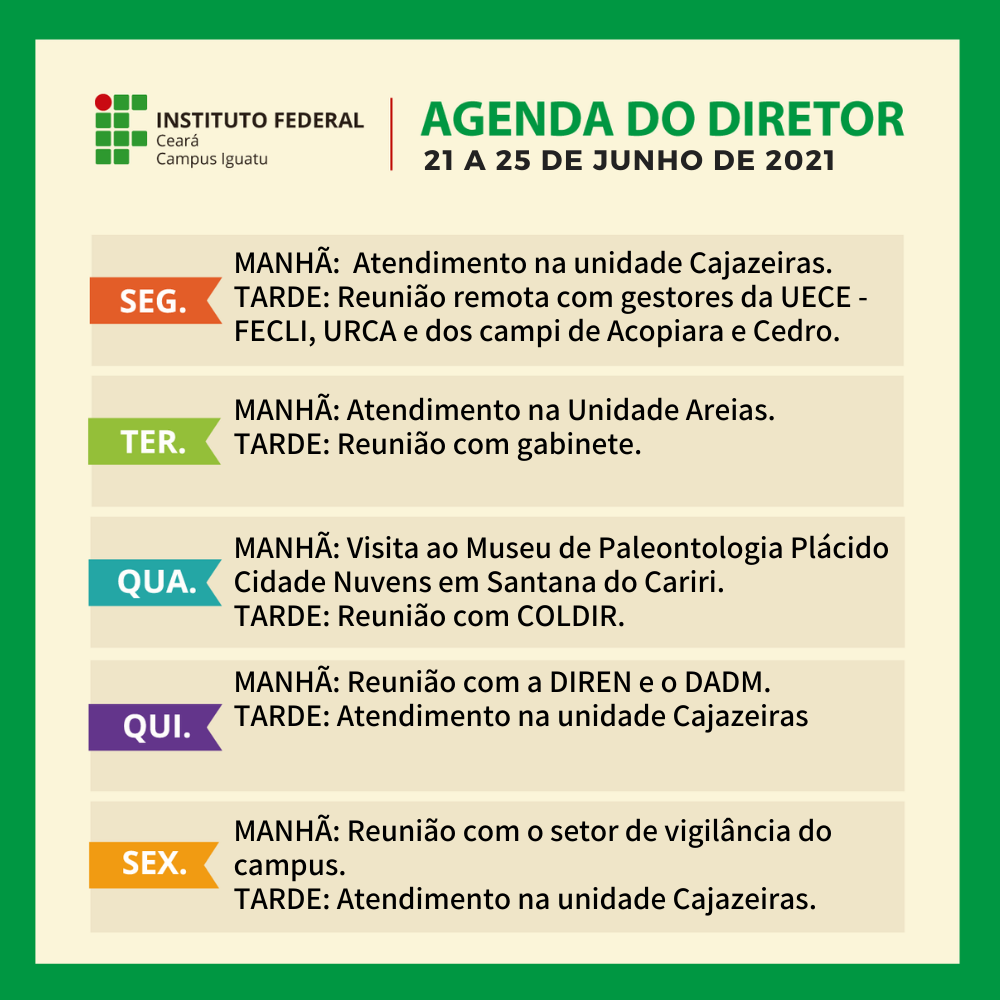 21 a 25 jun 2021