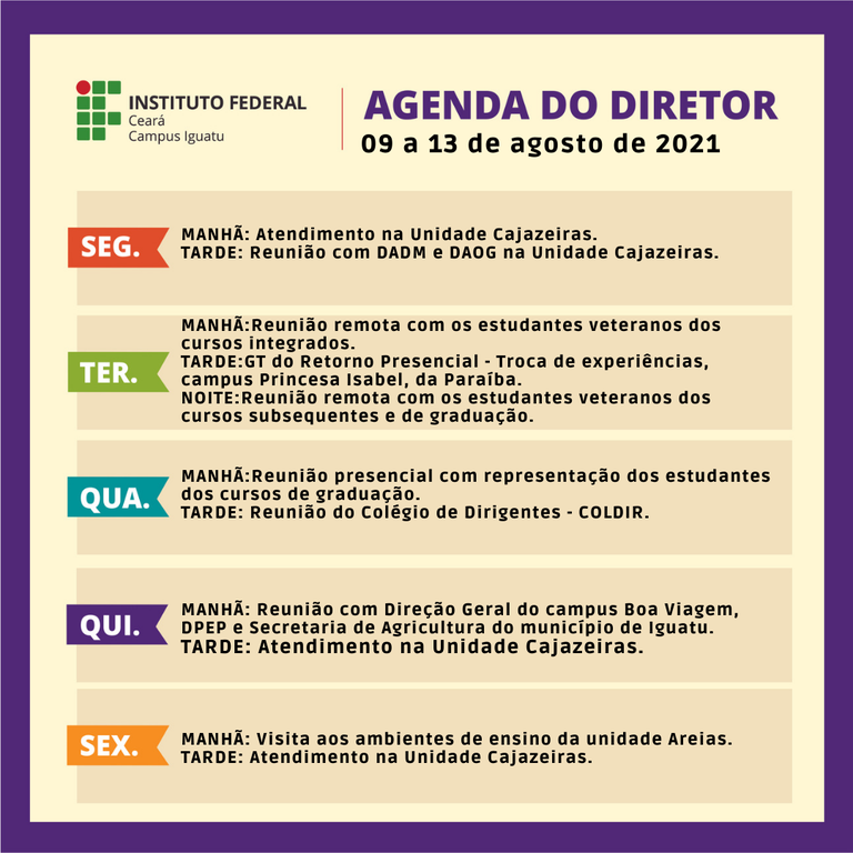 09 a 13 ago 2021