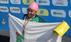 A estudante competiu na natação, modalidade de paradesporto