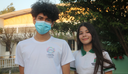Estudantes Otávio Moura e Clara Braga Estudantes Otávio Moura e Clara Braga
