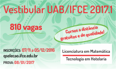 Para Limoeiro do Norte, são 40 vagas para Matemática e 30 vagas para Hotelaria