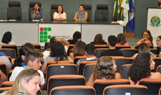 Foram acolhidas as novas turmas de Educação Física, Nutrição, Agropecuária e Panificação