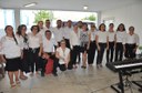 Primeira apresentação do Coral