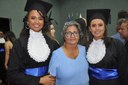 Senhora Maria do Socorro e suas filhas Leandra Mara e Mayara André