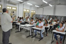 Turma do 1º do curso técnico integrado em Petróleo e Gás, do campus de Tabuleiro do Norte
