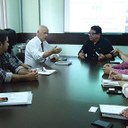 Projetos do campus na área de energias renováveis foram apresentados ao cônsul alemão. (Foto: Guilherme Braga)