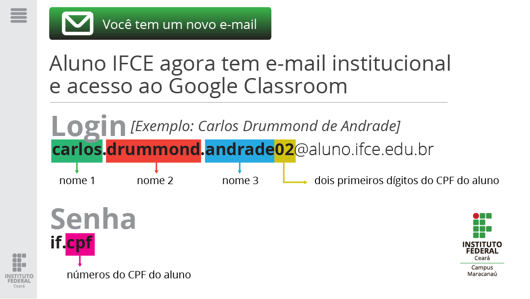 Infografico e-mail aluno