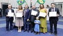 Homenagem assembleia Pessoas que contribuíram com a trajetória do campus receberam diploma de Honra ao mérito. (Foto: divulgação)