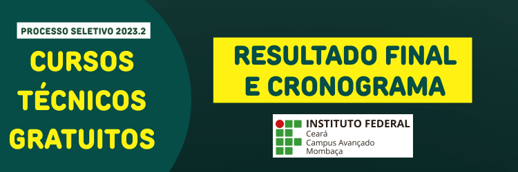 Cronograma -  Processo Seletivo 2023.2