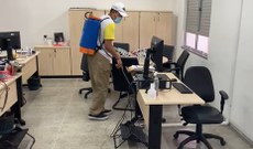 Desinfecção de ambientes administrativos