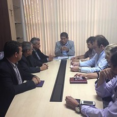  Diretores-gerais eleitos em reunião para assinatura do termo de posse (foto: Rebeca Casemiro)