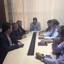  Diretores-gerais eleitos em reunião para assinatura do termo de posse (foto: Rebeca Casemiro)