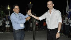 Acendimento da tocha e da pira é um dos mais sublimes da abertura do Encontro de Servidores