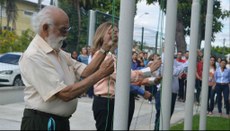 Hasteamento da Bandeira abriu momento de celebração