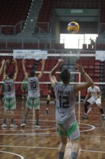 Equipe masculina de vôlei do IFCE. Foto: Lídia Farias