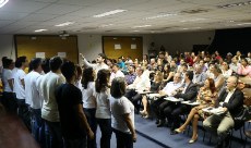 Coral do IFCE recepcionou novos servidores e convidados (Foto: Bruno Leonardo)