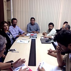 Reunião ocorreu nao gabinete da reitoria do IFCE
