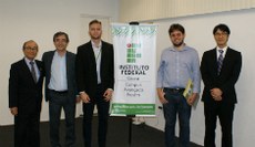 Marcel Ribeiro, diretor do IFCE Pecém, recebeu a comitiva (Foto: arquivo pessoal)