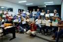 Alunos do curso de Leitura de Projetos de Construção Civil recebem o certificado do IFCE (Foto: Jonathan Farias)