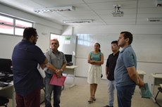 Comissão de Avaliação durante visita ao campus de Tabuleiro do Norte. 