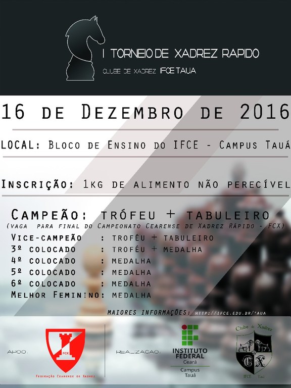 I Torneio de xadrez do campus de Tauá