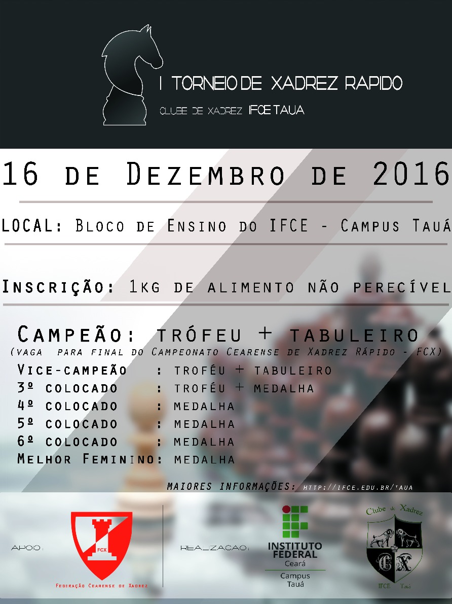 I Torneio de xadrez do campus de Tauá