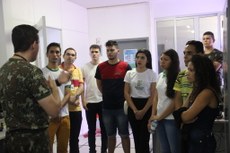 Estudantes em visita técnica