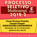 Cartaz seleção dos cursos técnicos