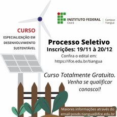 Cartaz seleção especialização
