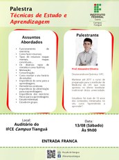 Cartaz sobre evento de aprendizagem