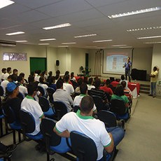 Palestra realizada no auditório