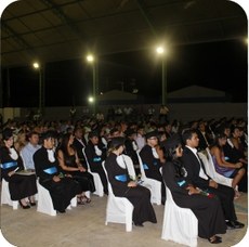 Alunos em formatura