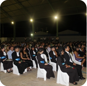 Alunos em formatura