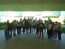 Turma de agroindústria em aula prática